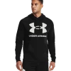 'Under Armour' Men's Rival Fleece Big Logo Hoodie - Black / Onyx White -cowboy shop V5 1357093 001 FC 1024x1024@2x