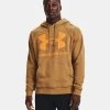 'Under Armour' Men's Rival Fleece Big Logo Hoodie - Antique Ochre / Omega Orange -cowboy shop V5 1357093 277 FC 1024x1024@2x