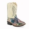 'Old West' Toddler Broad Square Toe - Multi / Cream 2 'Old West' Toddler Broad Square Toe - Multi / Cream -cowboy shop VB1077 1024x1024@2x