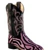 'Old West' Child's 9" Western Square Toe - Black / Pink -cowboy shop VB9129 1024x1024@2x