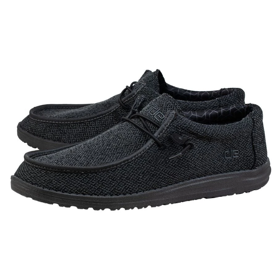 'Hey Dude' Men's Wally Sox Micro - Total Black 3 'Hey Dude' Men's Wally Sox Micro - Total Black