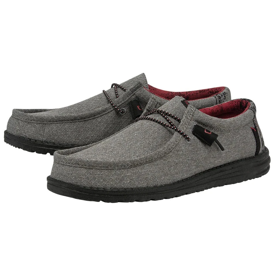 'Hey Dude' Men's Wally Eco Ascend - Ripstop Grey 3 'Hey Dude' Men's Wally Eco Ascend - Ripstop Grey
