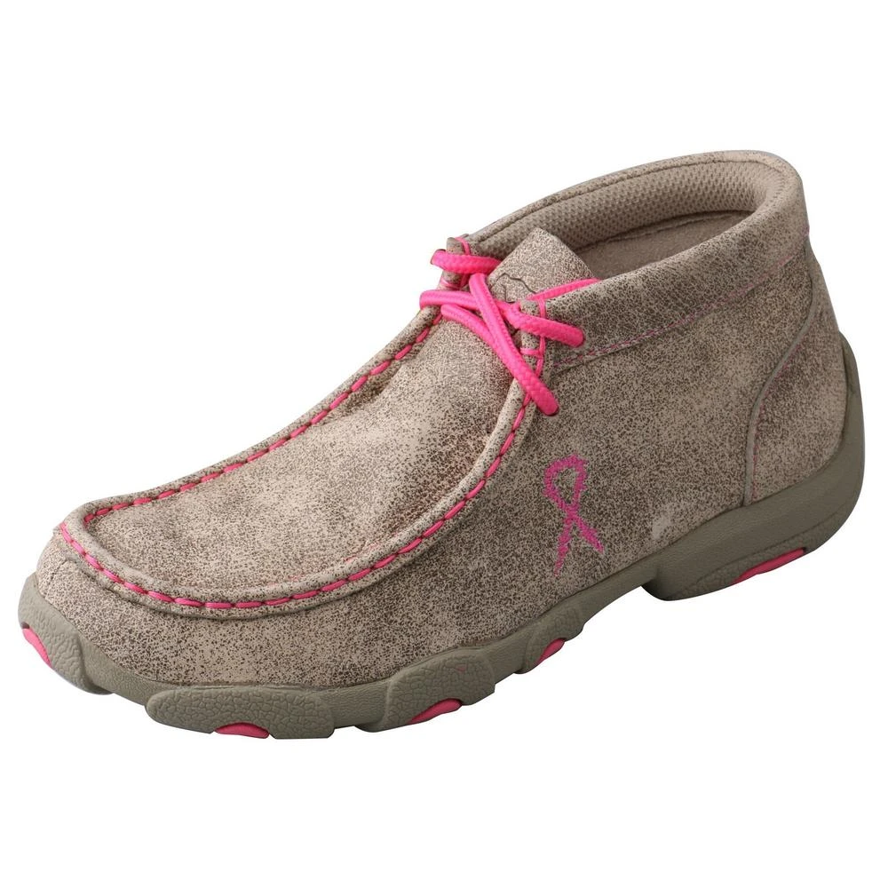 Twisted X Boots 'Twisted X' Kids' Chukka Driving Moc - Dusty Tan / Neon Pink 3 Twisted X Boots 'Twisted X' Kids' Chukka Driving Moc - Dusty Tan / Neon Pink