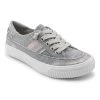 'Blowfish Malibu' Women's Alex Slip On - Fog Grey Colorwashed Cozumel / Dark Silver Orbit / Natural Bungalow