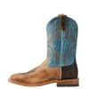 'Ariat' Men's 11" Arena Rebound - Tan / Light Blue / Dusted Wheat -cowboy shop arena rebound2 1024x1024@2x