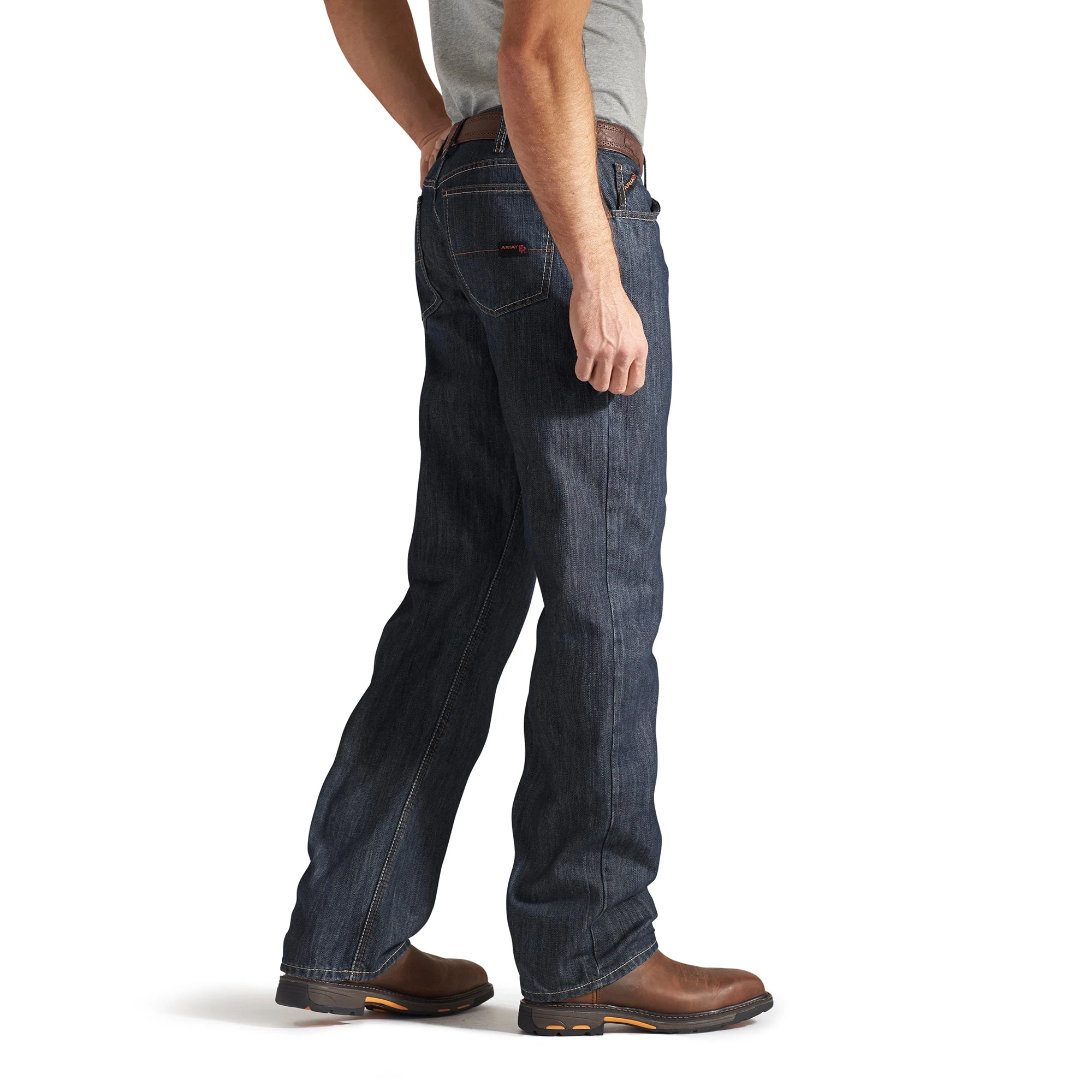 Ariat M3 Shale FR Loose Fit Jeans - Medium Wash Denim 4 Ariat M3 Shale FR Loose Fit Jeans - Medium Wash Denim - Image 2