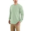 'Carhartt' Men's Heavyweight Sleeve Logo T-Shirt - Soft Green -cowboy shop k231 G83 MS22 b 1024x1024@2x