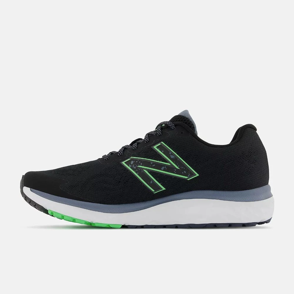 'New Balance' Men's Fresh Foam 680v7 - Black / Vibrant Spring 7 'New Balance' Men's Fresh Foam 680v7 - Black / Vibrant Spring - Image 5