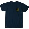 Howitzer Clothing 'Howitzer' Men's American Nature Short Sleeve Tee - Denim / Black Heather