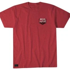 Howitzer Clothing 'Howitzer' Men's Roam Free Short Sleeve Tee - Red Heather