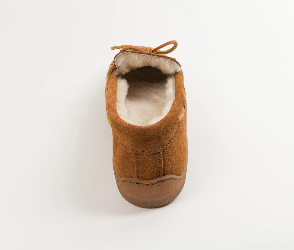 Minnetonka Moccasin Co 'Minnetonka' Men's Pile Lined Hardsole Moc Slipper - Brown (Ext. Sizes) 5 Minnetonka Moccasin Co 'Minnetonka' Men's Pile Lined Hardsole Moc Slipper - Brown (Ext. Sizes) - Image 3