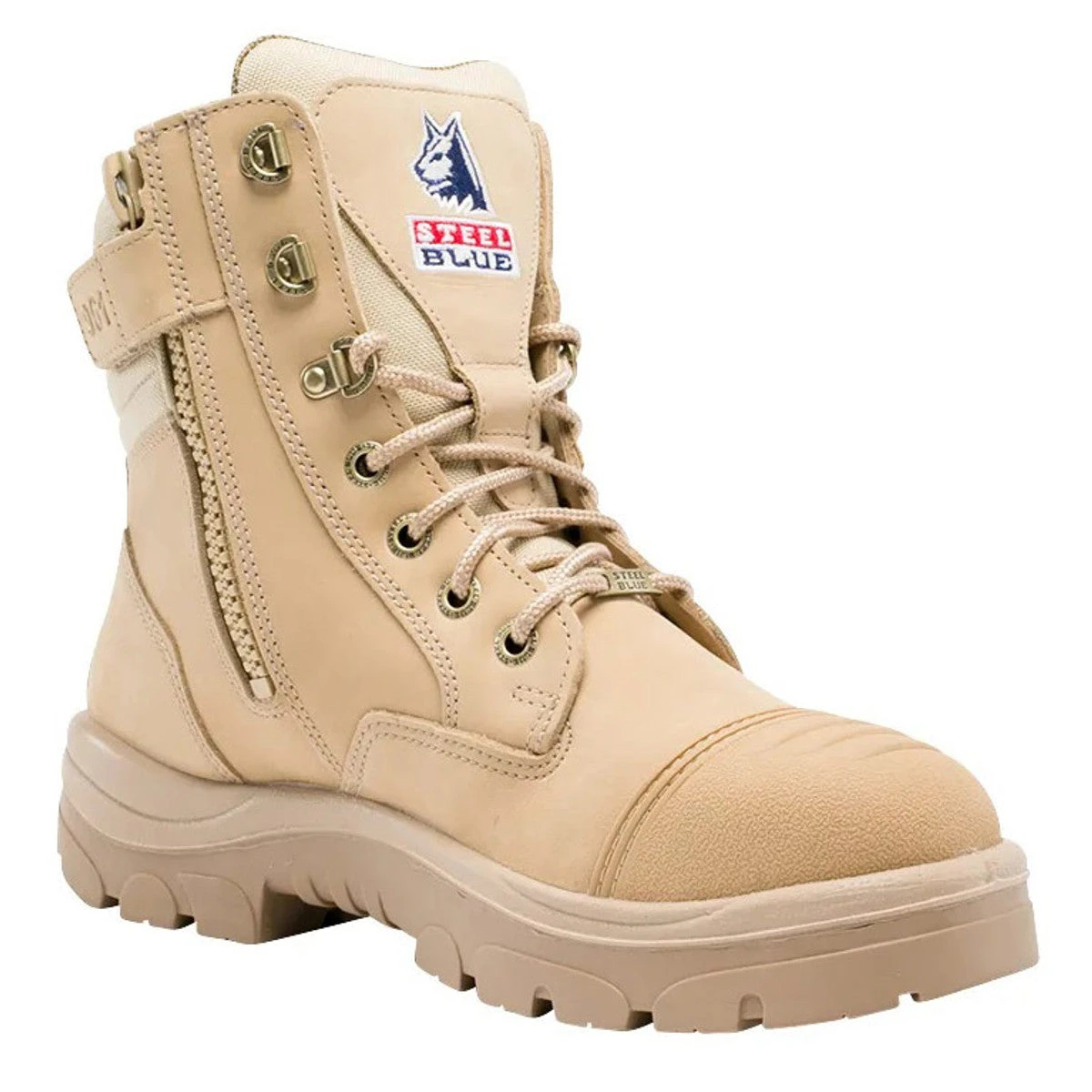 'Steel Blue' Men's 6" Southern Cross Zip Scuff EH Steel Toe - Sand (Wide) 7 'Steel Blue' Men's 6" Southern Cross Zip Scuff EH Steel Toe - Sand (Wide) - Image 5