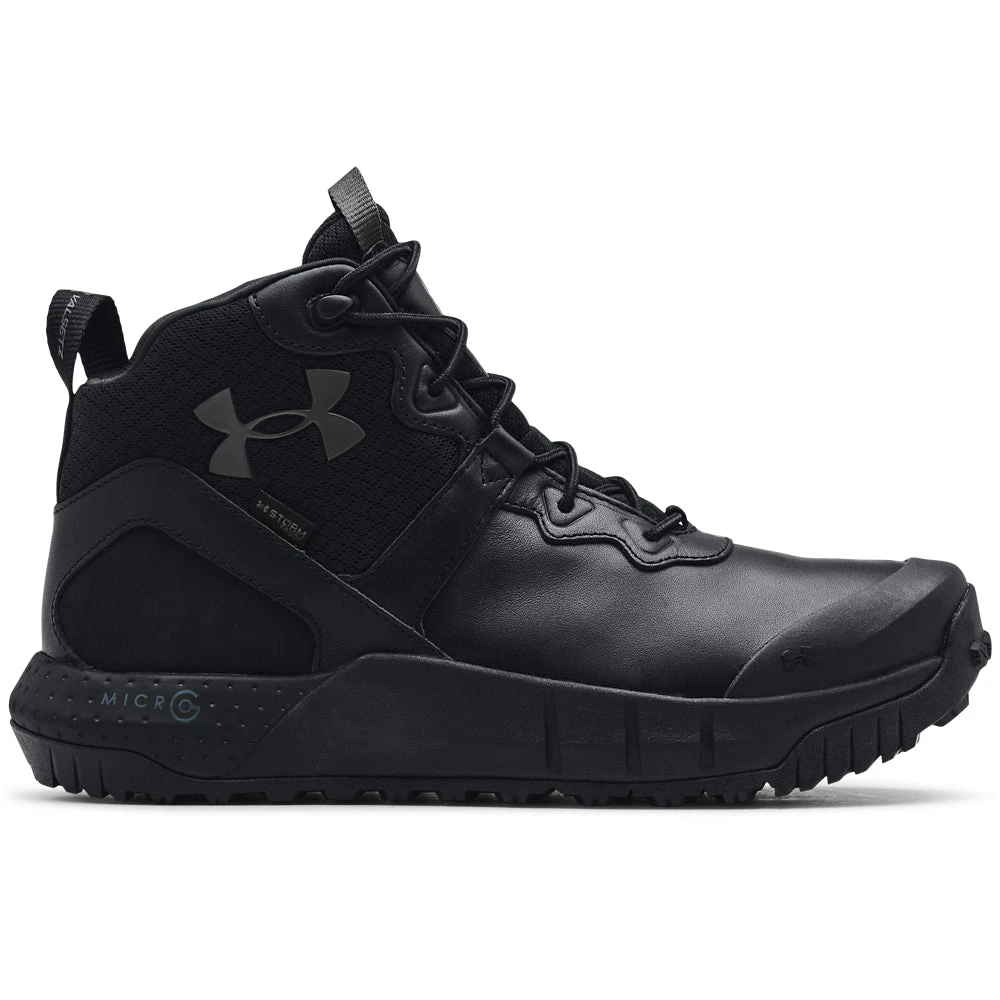 'Under Armour' Men's 6" Micro G® Valsetz Mid WP Tactical Boots - Black 3 'Under Armour' Men's 6" Micro G® Valsetz Mid WP Tactical Boots - Black