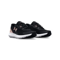 'Under Armour' Women's Surge 3 - Black / White / Rose Gold -cowboy shop s7.3024894 005 PAIR 1024x1024@2x