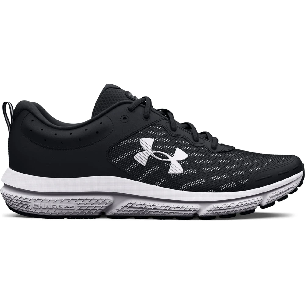 'Under Armour' Men's Charged Assert 10 - Black / White (Extra Wide) 3 'Under Armour' Men's Charged Assert 10 - Black / White (Extra Wide)