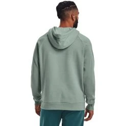 'Under Armour' Men's Rival Fleece Big Logo Hoodie - Opal Green / Onyx White -cowboy shop s7.V5 1357093 781 BC 1024x1024@2x