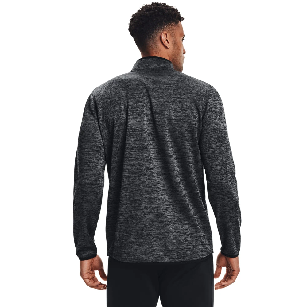 'Under Armour' Men's 1/2 Zip Fleece - Black / Black 5 'Under Armour' Men's 1/2 Zip Fleece - Black / Black - Image 3