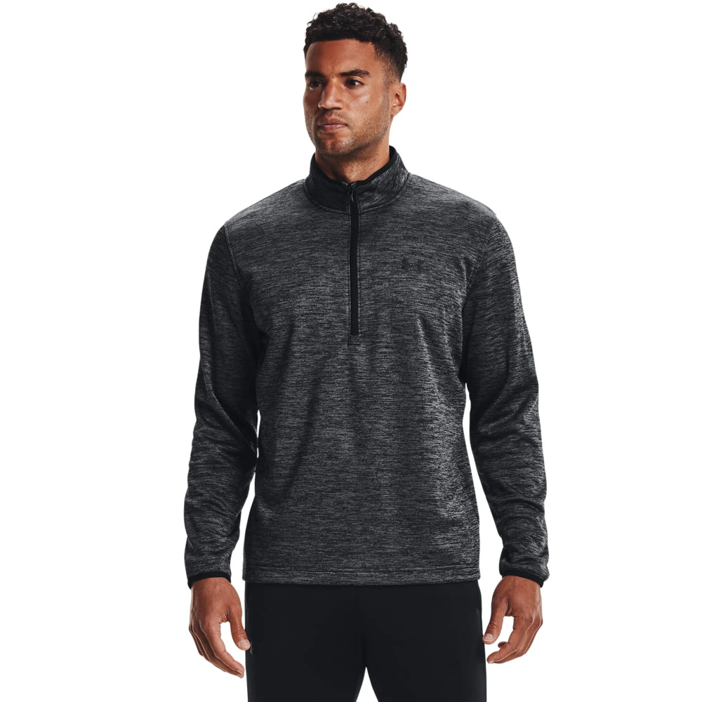 'Under Armour' Men's 1/2 Zip Fleece - Black / Black 3 'Under Armour' Men's 1/2 Zip Fleece - Black / Black