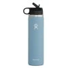 'Hydro Flask' 24 Oz. Wide Mouth W/Flex Straw Lid - Rain -cowboy shop w24bsw rain 1 1024x1024@2x