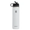'Hydro Flask' 24 Oz. Wide Mouth W/Flex Straw Lid - White -cowboy shop w24bsw white 1024x1024@2x