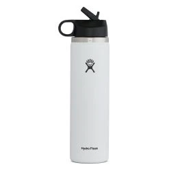 'Hydro Flask' 24 Oz. Wide Mouth W/Flex Straw Lid - White