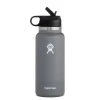 'Hydro Flask' 32 Oz. Wide Mouth W/Straw Lid - Stone -cowboy shop w32sw2 stone 1024x1024@2x