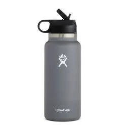 'Hydro Flask' 32 Oz. Wide Mouth W/Straw Lid - Stone