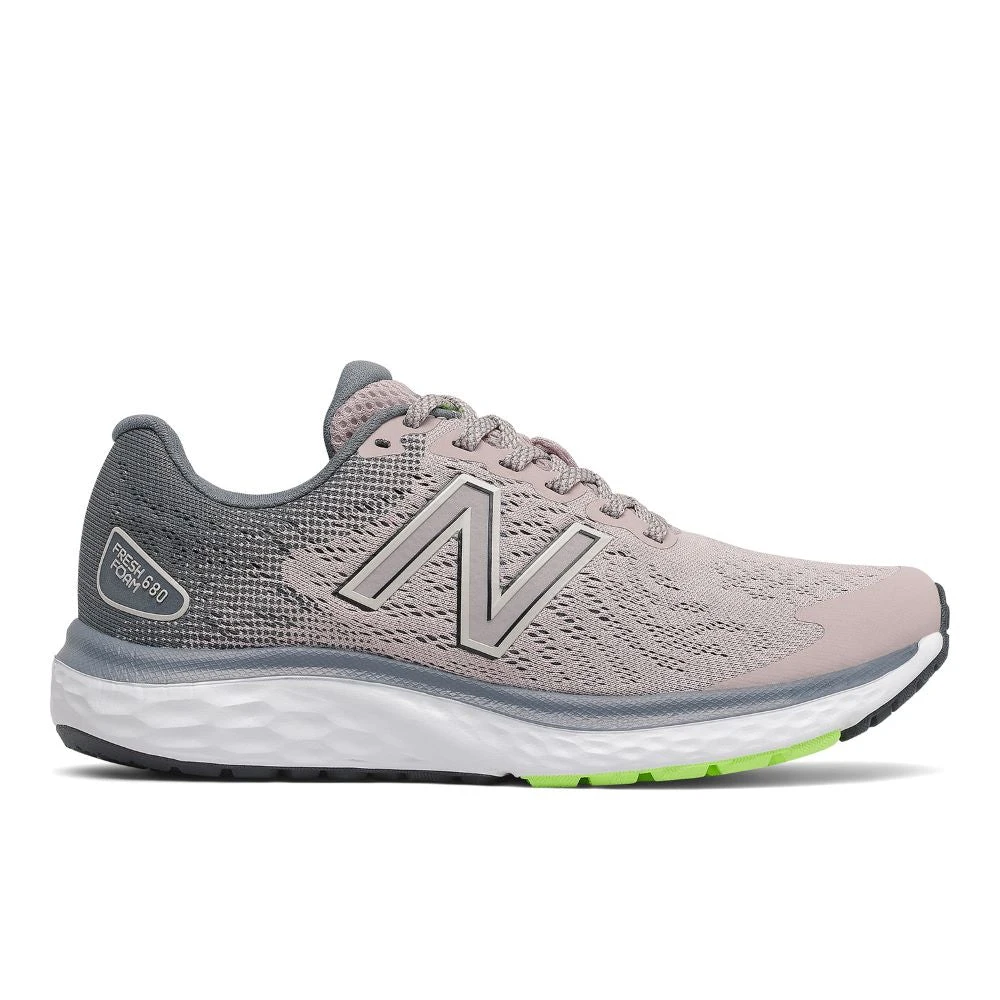 'New Balance' Women's Fresh Foam 680v7 - Logwood W/Ocean Grey & Bleached Lime Glo 3 'New Balance' Women's Fresh Foam 680v7 - Logwood W/Ocean Grey & Bleached Lime Glo