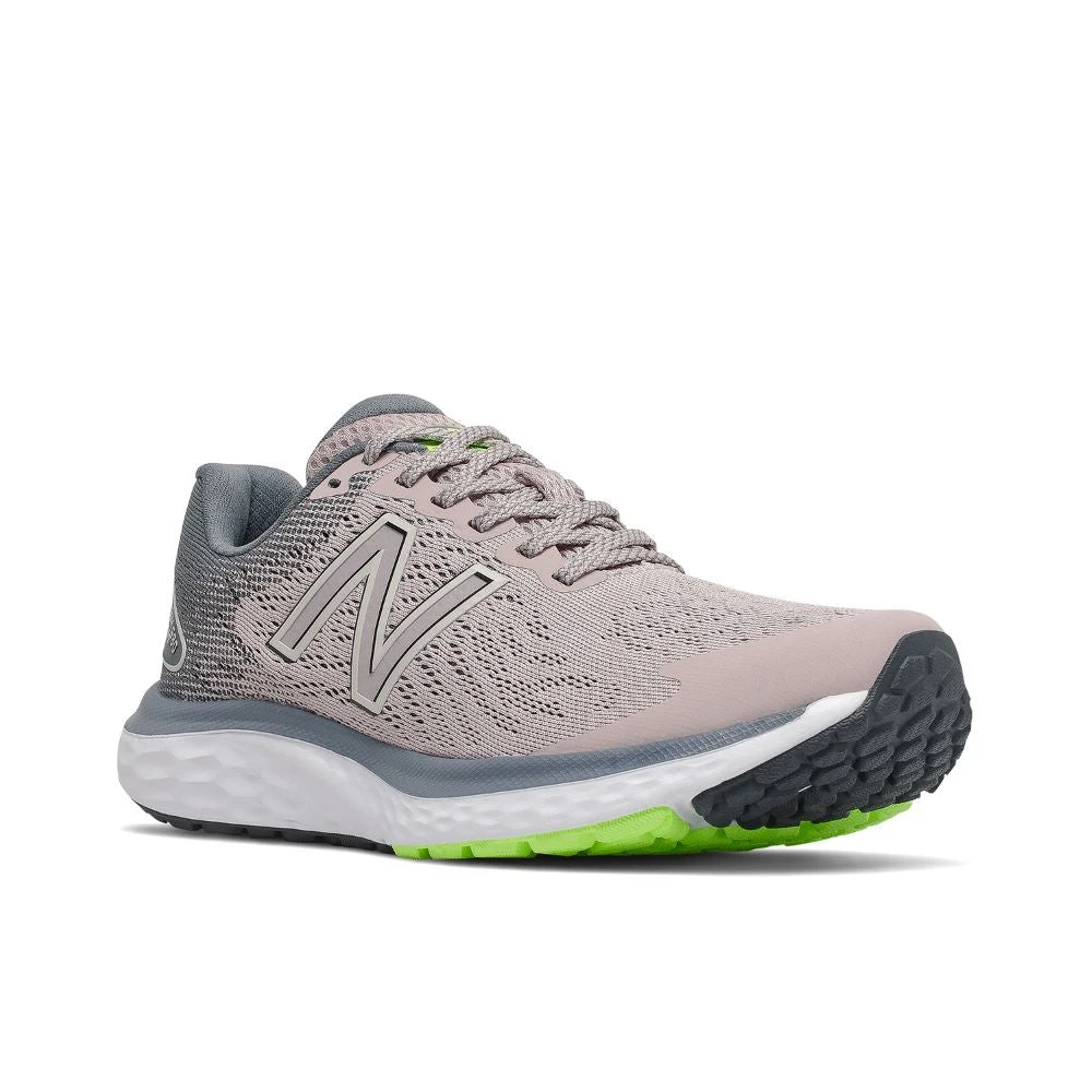 'New Balance' Women's Fresh Foam 680v7 - Logwood W/Ocean Grey & Bleached Lime Glo 6 'New Balance' Women's Fresh Foam 680v7 - Logwood W/Ocean Grey & Bleached Lime Glo - Image 4