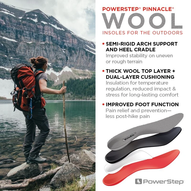 'Powerstep' Pinnacle Journey Wool Insoles 10 'Powerstep' Pinnacle Journey Wool Insoles - Image 8