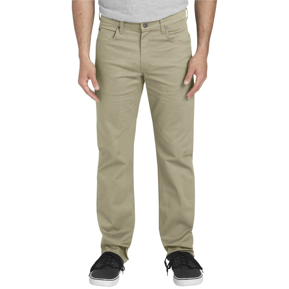'Dickies' Regular Straight Flex Twill 5 Pocket Pant - Rinsed Desert Sand 3 'Dickies' Regular Straight Flex Twill 5 Pocket Pant - Rinsed Desert Sand